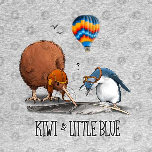 Kiwi & Little Blue by BarefootSeeker